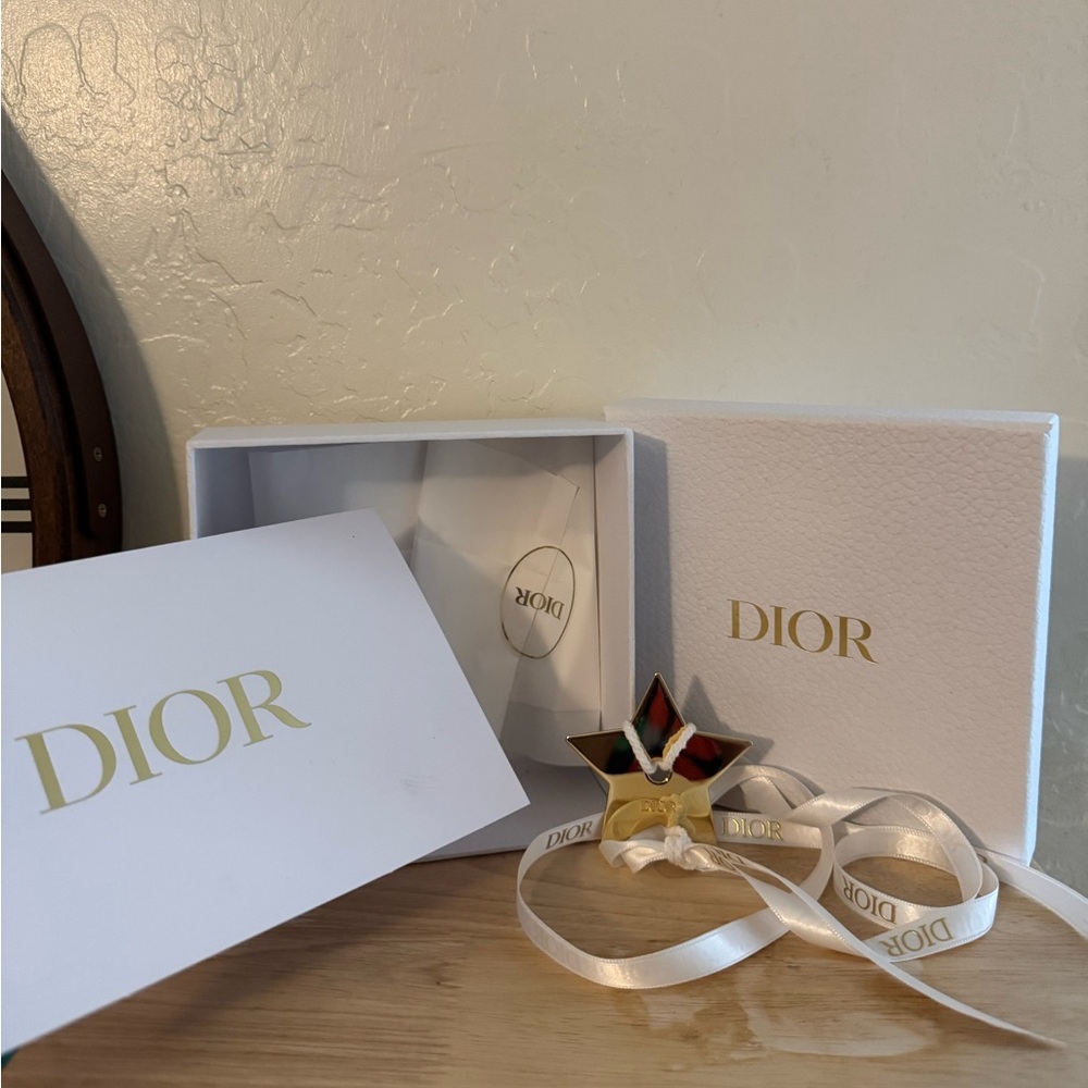Dior Star Ornament with Ribbon, and box